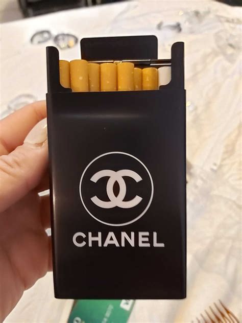 chanel cigarette box|chanel vanity case size.